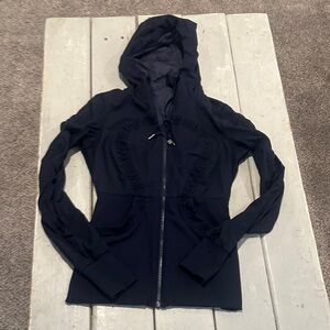Lululemon Dance Studio Jacket III Inkwell Navy Reversible sz 6